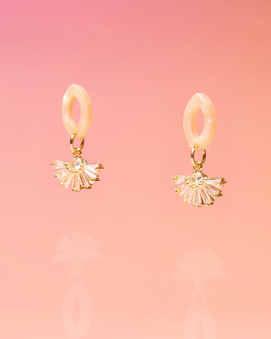 Tiny and Dainty Post Earrings Blush
