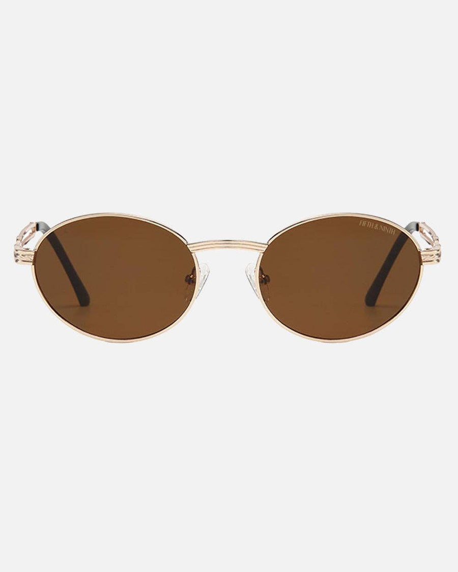 Blake Polarized Sunglasses: Black/Gold