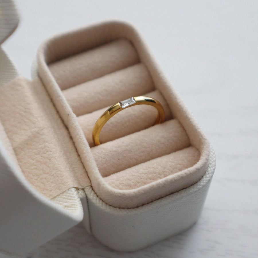 Faye Ring | Dainty Stacking Ring: 7