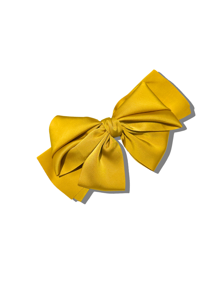 Handmade Satin Bow Hair Clip | Holiday Accessories: Red