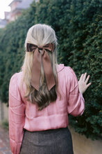 Load image into Gallery viewer, Oversized Matte Satin Hair Bow Barrette | Stella Bow OS: Hazelnut