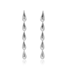 Load image into Gallery viewer, Tina Teardrop Earring: Silver
