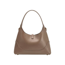 Load image into Gallery viewer, Caroline Taupe Recycled Vegan Shoulder Bag