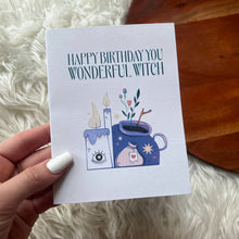 Load image into Gallery viewer, "Happy Birthday You Wonderful Witch" Birthday Card