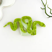 Two-color Snake Hair Clip, Acetate Animal Claw Clip: Black