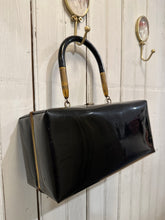 Load image into Gallery viewer, Black patent leather box bag *very rare*