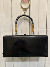 Load image into Gallery viewer, Black patent leather box bag *very rare*