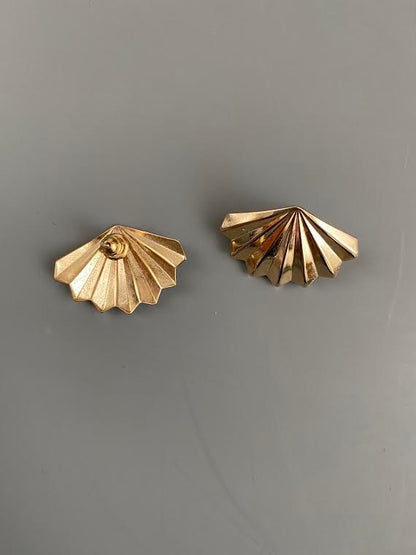 1970's Vintage Fan Earrings