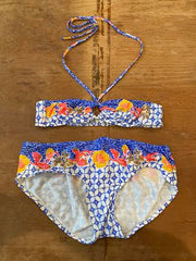 Printed Bandeau Bikini, 1960's