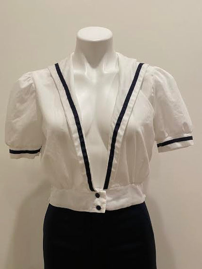 Cropped Sailor Top, 1970's