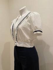 Cropped Sailor Top, 1970's