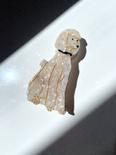 Load image into Gallery viewer, Hand-painted Poodle Dog Breed Claw Hair Clip | Eco-Friendly: White