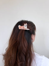 Load image into Gallery viewer, Hand-painted Shiba Inu Dog Barrette Hair Clip | Eco-Friendly