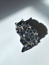 Load image into Gallery viewer, Hand-painted Persian Cat Claw Hair Clip | Eco-Friendly: Black