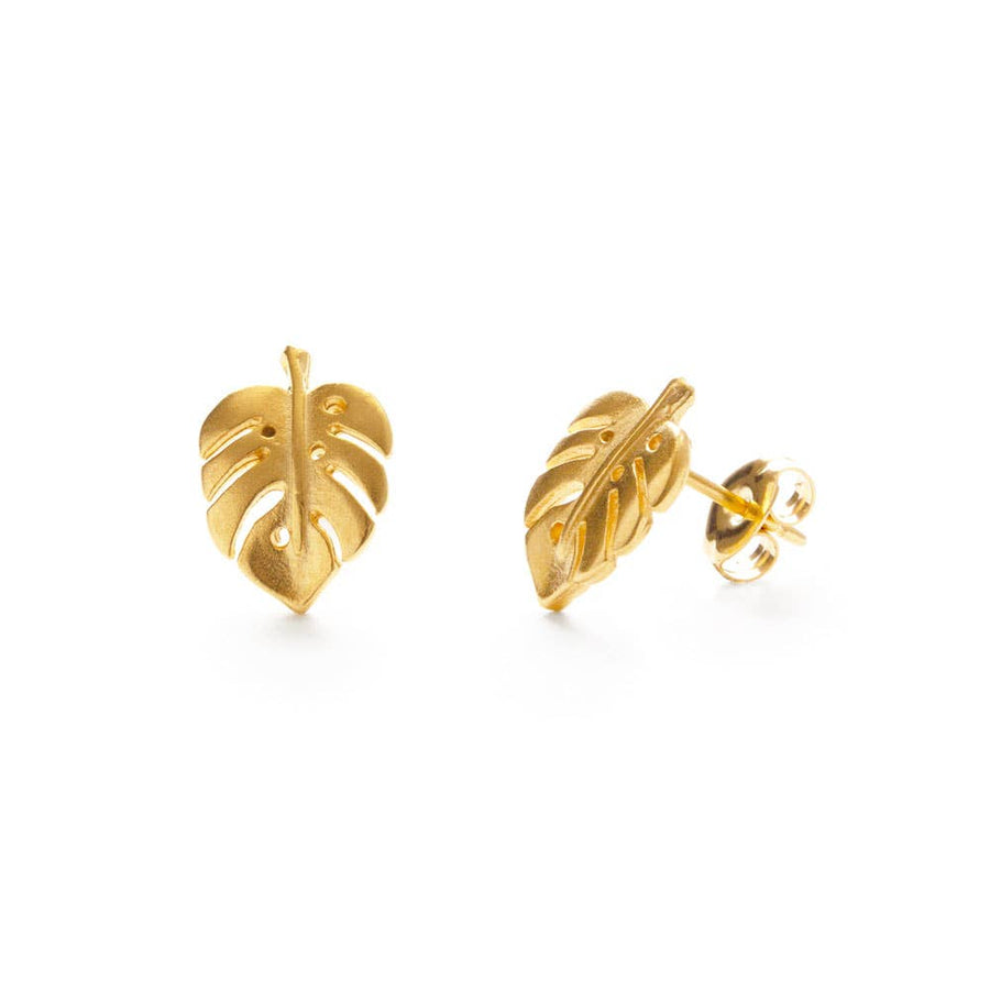 Monstera Studs