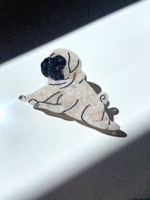 Load image into Gallery viewer, Hand-painted Pug Dog Breed Claw Hair Clip | Eco-Friendly