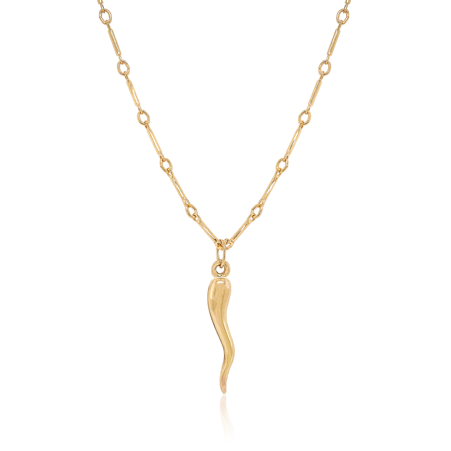 Italian Horn Pendant Necklace