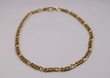 Load image into Gallery viewer, Send Me An Angel. Gold Figaro Necklace
