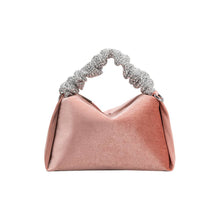 Load image into Gallery viewer, Estela Blush Velvet Top Handle Bag
