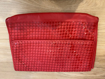Soft Leather Fold Over Clutch, 1980's