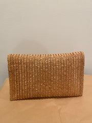 Boho Wicker Envelope Clutch