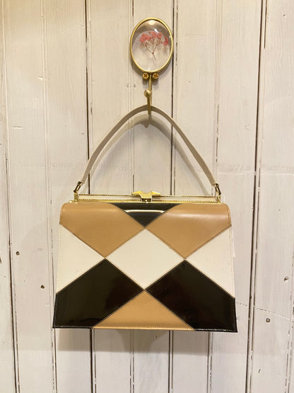 Retro Brown and Black Purse, 1960's