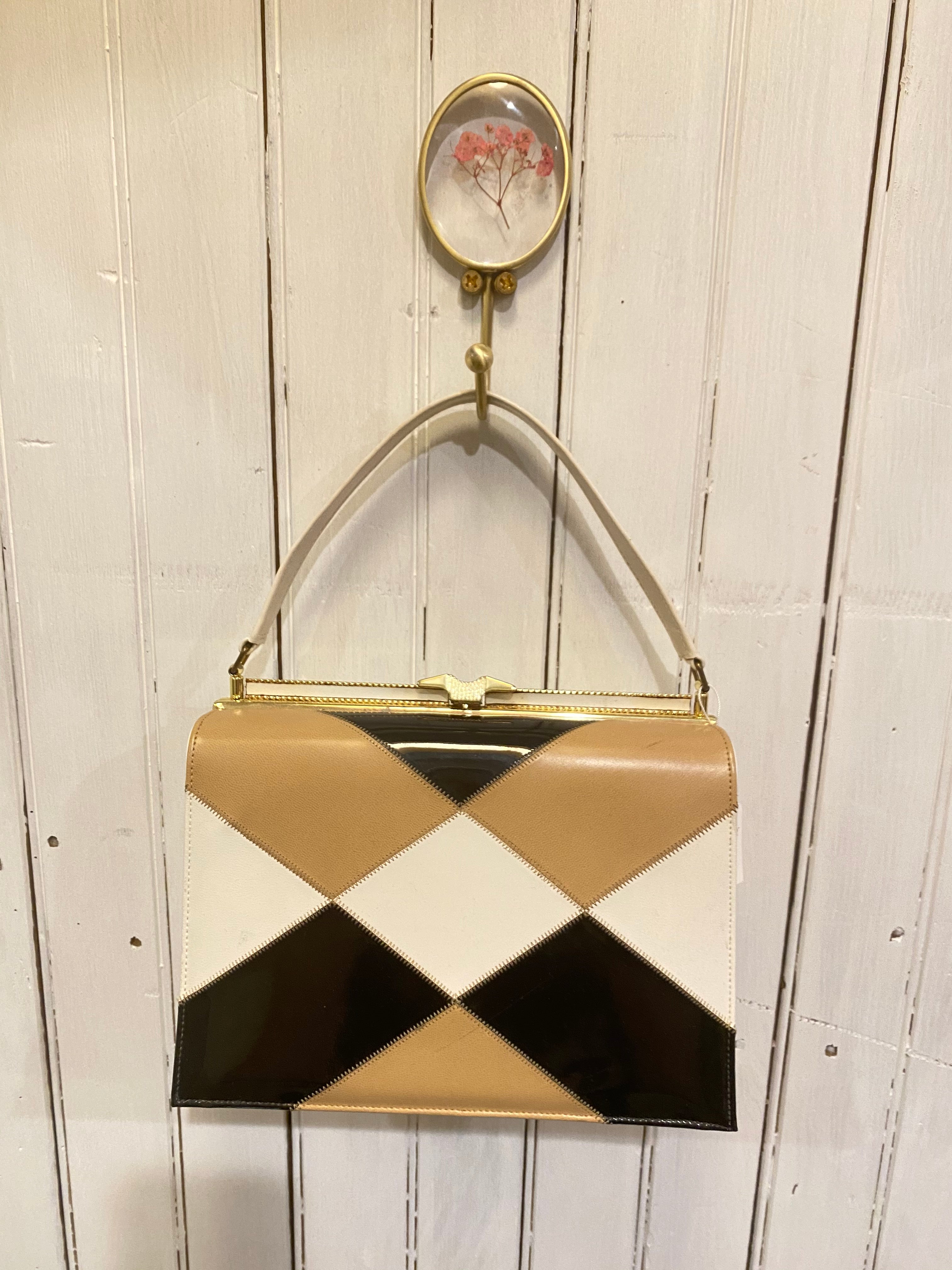 Retro Brown and Black Purse, 1960's