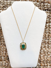 Emerald Green Pendant, 1950's