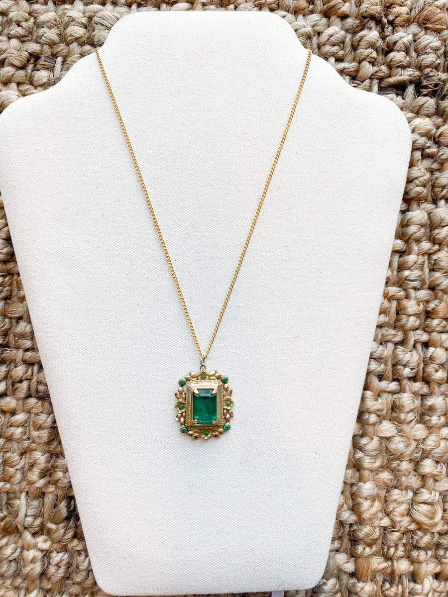 Emerald Green Pendant, 1950's