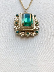 Emerald Green Pendant, 1950's