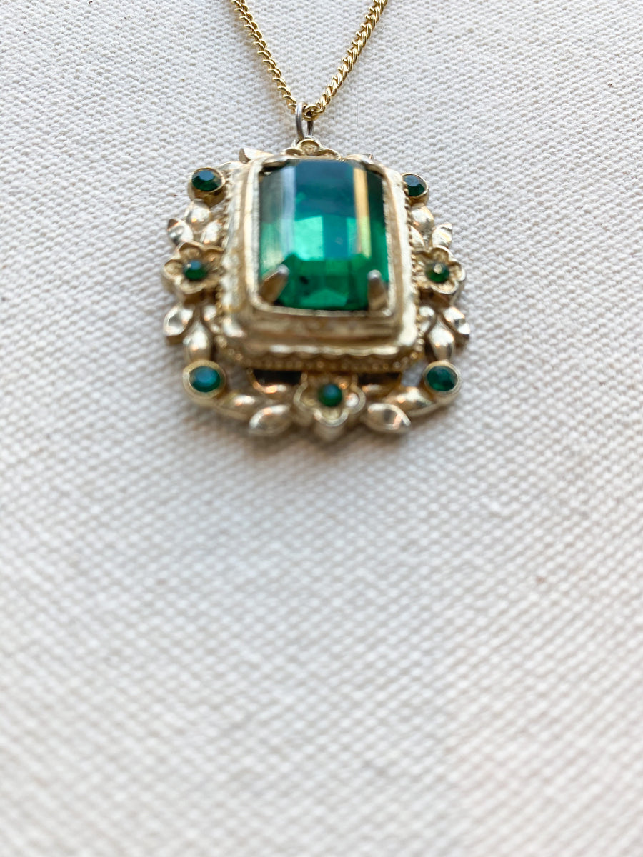 Emerald Green Pendant, 1950's