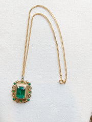 Emerald Green Pendant, 1950's