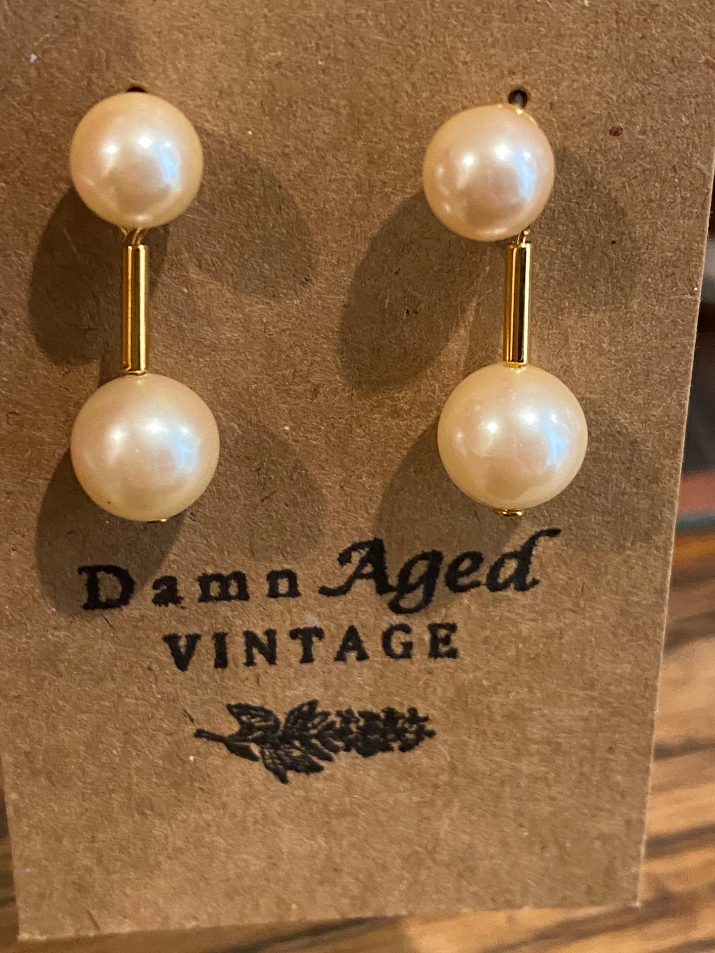 Pearl Drop Earrings, 1970's