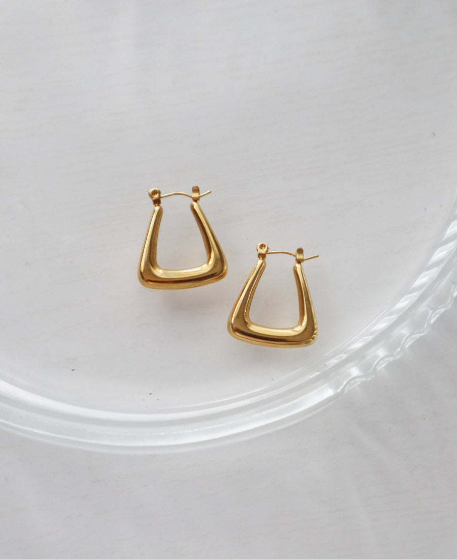 Maddie Hoops | Gold Hoops