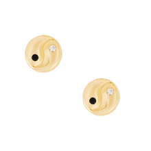 Load image into Gallery viewer, Yin Yang Stud Earrings
