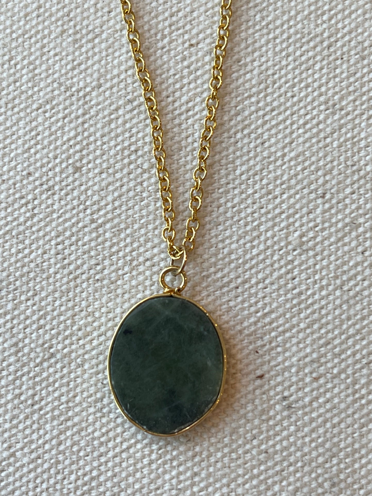 Jade Gold Necklace