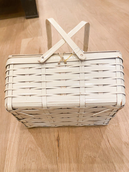 Mini Wicker Basket Handbag