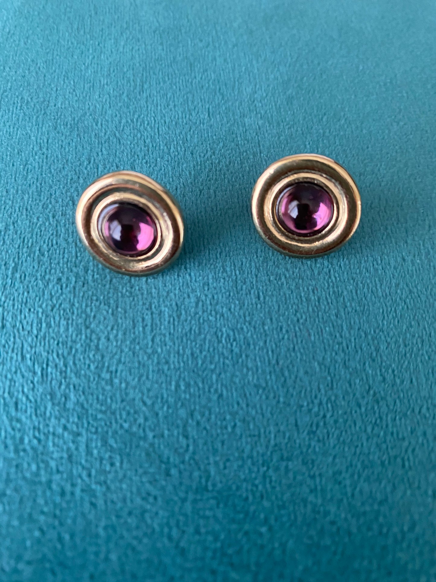 Purple Gem Earrings, 1970’s