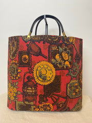 Funky Printed Tote, 1960's