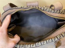 Load image into Gallery viewer, Fendi, Brown Zucca Leather with Logo Satchel, 2