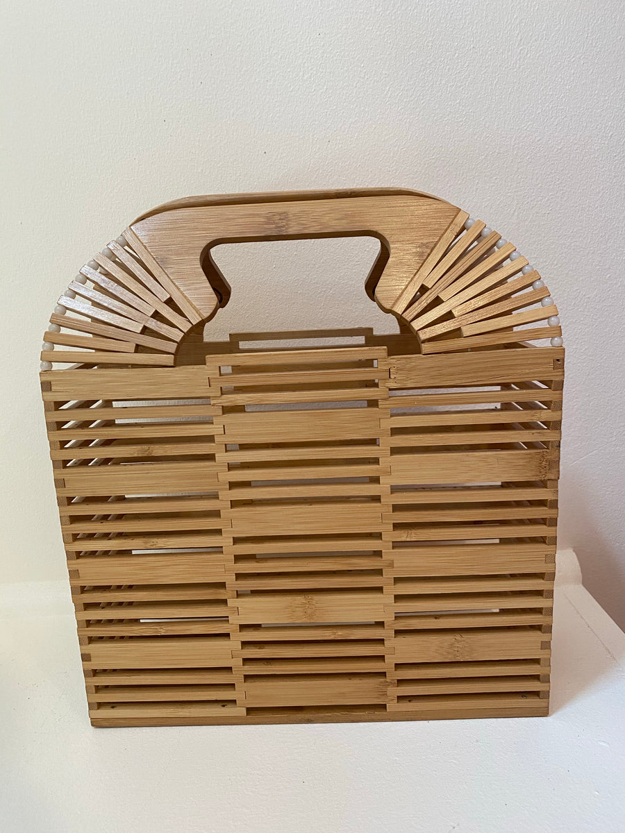 Wicker Box Bag