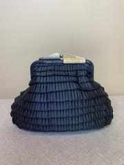 Fendi, Rhinestone Black Satin Clutch, 8
