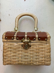 Tiny Wicker Chest Handbag