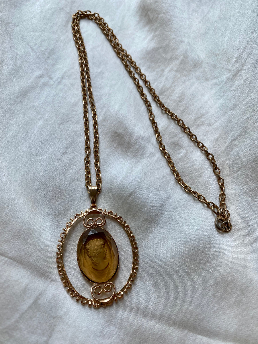 Jewel Cameo Necklace