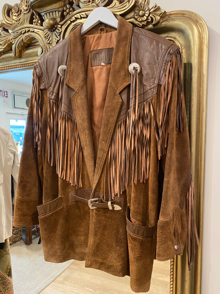 Fringe Leather Jacket, 1980's