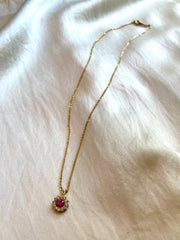 Pink Gemstone Necklace