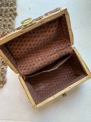 Tiny Wicker Chest Handbag