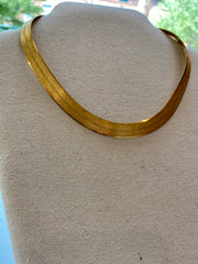 Large Herringbone Necklace, 1970's