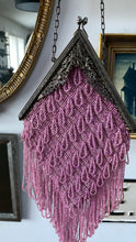 Load image into Gallery viewer, 1920’s pink beaded purse with cherubs