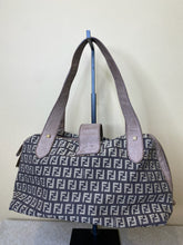 Load image into Gallery viewer, Fendi, Brown Zucca Leather with Logo Satchel, 2